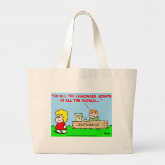 kids, lemonade, casablanca large tote bag