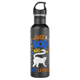 Kids Lemur  For Boys Or Girls Cute Lemur Gift 710 Ml Water Bottle