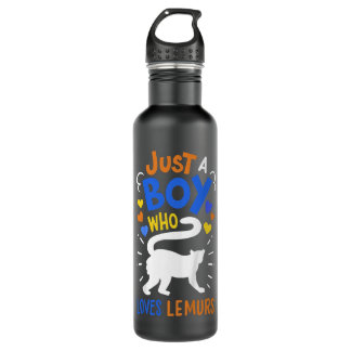 Kids Lemur For Boys Or Girls Cute Lemur Gift 710 Ml Water Bottle