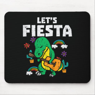 Kids Lets Fiesta Dino Trex Cute Toddler Boys Cinco Mouse Mat