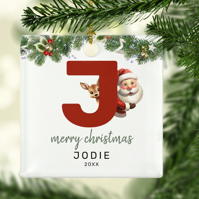 Kids Letter J Monogram Christmas Tree  Metal Tree Decoration (Creator Uploaded)