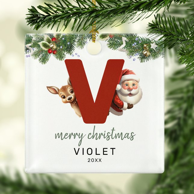 Kids Letter V Monogram Christmas Tree  Metal Tree Decoration (Creator Uploaded)