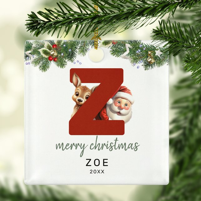 Kids Letter Z Monogram Christmas Tree  Metal Tree Decoration (Creator Uploaded)