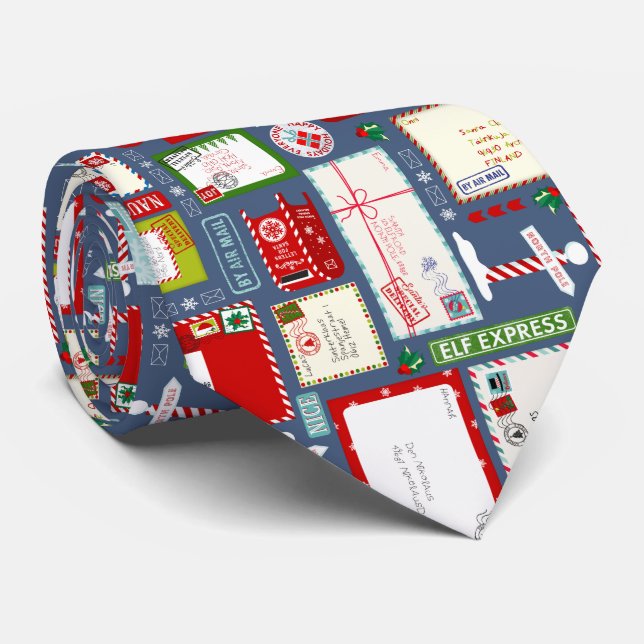 Kids Letters to Santa Christmas Tie (Rolled)