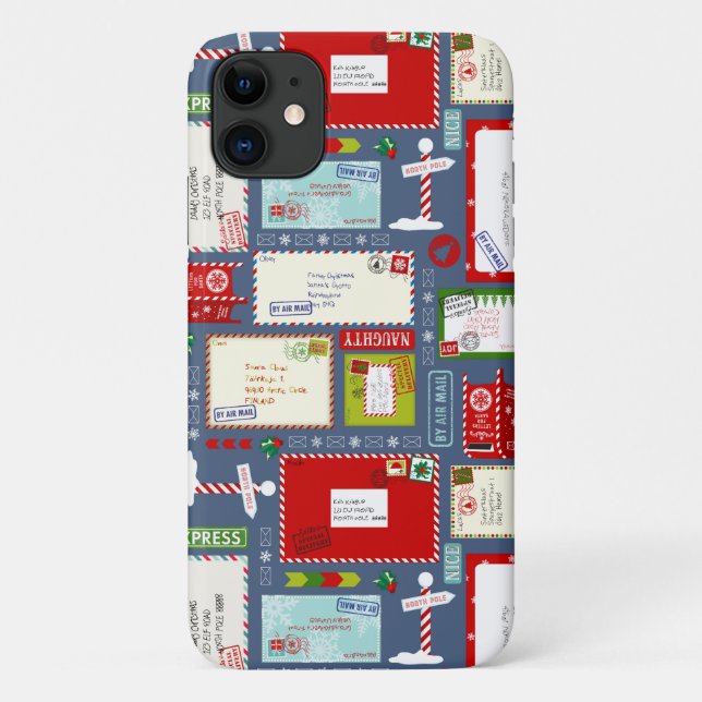 Kids Letters to Santa l Christmas Case-Mate iPhone Case (Back)