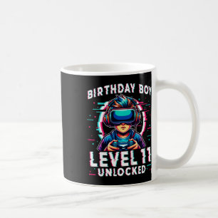 Kids Level 11 Unlocked 11 Years Old Birthday Gamer Coffee Mug