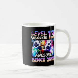 Kids Level 13 Unlocked Video Gamer Awesome Since 2 Coffee Mug