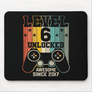 Kids Level 6 Unlocked Awesome 2017 Boy Video Game  Mouse Mat
