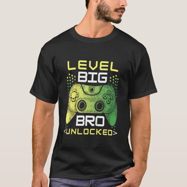 Kids Level Big Bro Unlocked New Big Brother Video  T-Shirt (Front)