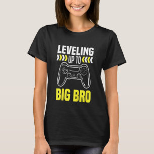 Kids Levelling Up To Big Bro Gamer Gaming Big Brot T-Shirt