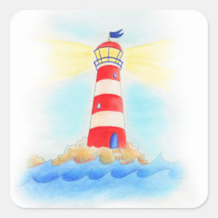 Kids lighthouse stickers