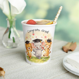 Kids Lion Elephant Giraffe Preschool Kindergarten Paper Cups