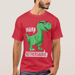 Kids Little Brothersaurus Rex Toddler Boy Dinosaur T-Shirt
