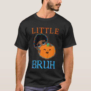 Kids Little Bruh Baby Bro Pumpkin In The Patch Bla T-Shirt