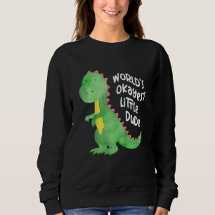 Kids Little Dinosaur With Colourful Balloons Baby  Sweatshirt