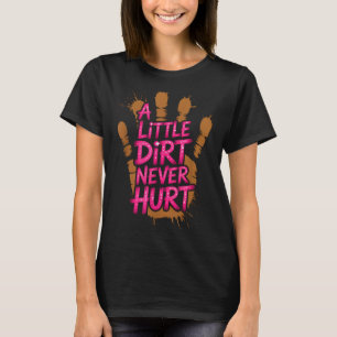 Kids Little Dirt Hurt Mud Run Mudder Trail Runner T-Shirt
