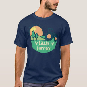 Kids Little Farmer Cute Tractor Country Farm Life  T-Shirt