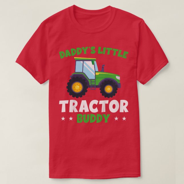 Kids Little Farmer Daddy'S Little Tractor Buddy  T-Shirt (Design Front)