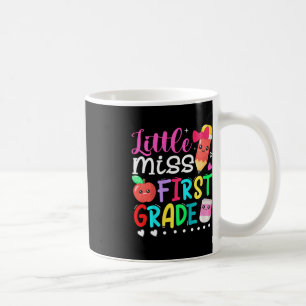 Kids Little Miss First Grade Back To School 1st G Coffee Mug