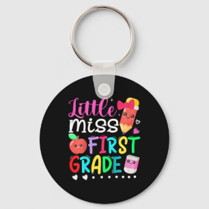 Kids Little Miss First Grade  Back To School 1st G Key Ring