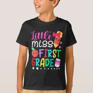 Kids Little Miss First Grade  Back To School 1st G T-Shirt