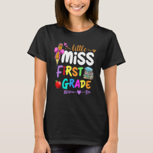 Kids Little Miss First Grade Back To School Studen T-Shirt