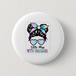 Kids Little Miss Fourth Grade Girl Ck To School Sh 6 Cm Round Badge