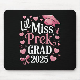 Kids Little Miss Pre-k Grad 2025 Preschool Girls P Mouse Mat