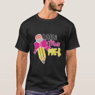 Kids Little Miss Pre K Pencil Bow For Girls First  T-Shirt