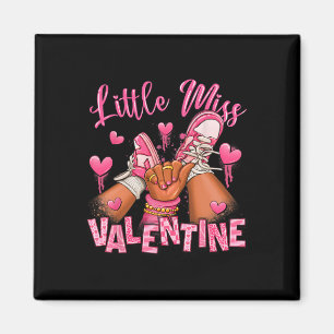 Kids Little Miss Valentine Afro Sneakers Valentine Magnet