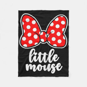 Kids Little Mouse Family Vacation Bow - Youth Fleece Blanket