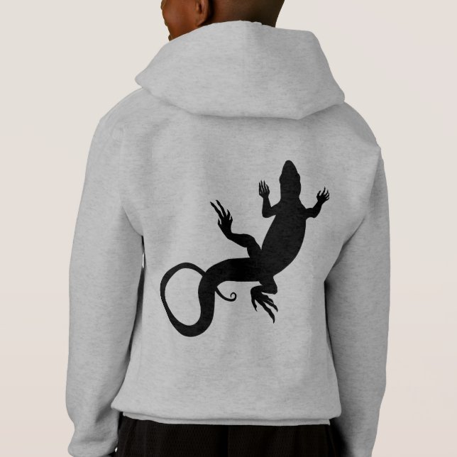 Kid's Lizard Hoodie Kids Hooded Lizard Jacket (Back)