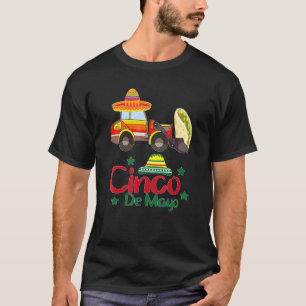 Kids Loads Of Tacos Bulldozer Cinco De Mayo Kid Ba T-Shirt