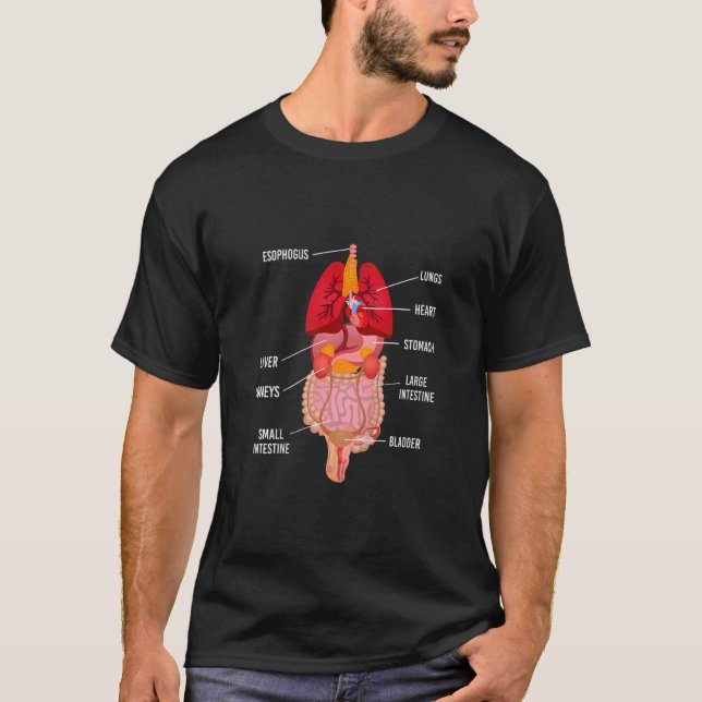 Kids Look Inside My Body Anatomy Body Organs Scien T-Shirt (Front)