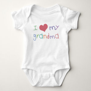 Kids Love Grandma Organic Infant /Creeper Baby Bodysuit