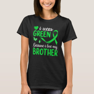 Kids Lymphoma Matching  I Wear Green For My Brothe T-Shirt