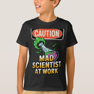 Kids Mad Scientist Chemistry Halloween Science T-Shirt