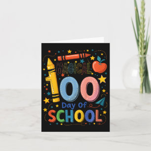 Kids Magical 100th Day Of School Funny Gift Boys G Card