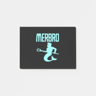 Kids Majestic Merbro Swimming Merman Design Post-it Notes