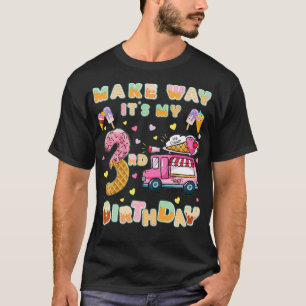 Kids Make way its my 3rd birthday ice cream truck T-Shirt