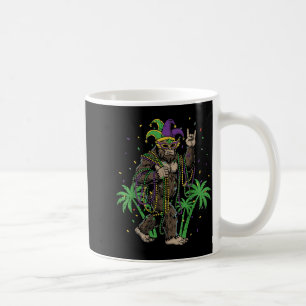 Kids Mardi Gras Bigfoot Rock Fat Coffee Mug