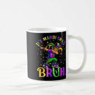 Kids Mardi Gras Bruh Dabbing Orleans Coffee Mug