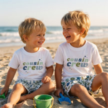 Kids Matching Family Retro Cousin Crew