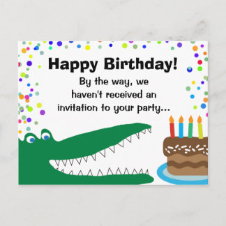 Kids Medical Dental Patient Birthday Greetings Invitation Postcard