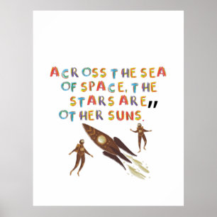 Kids Meditation Art Poster Room Decor