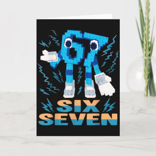Kids Meme 67 Six Seven 6 7 Italian Brainrot Card