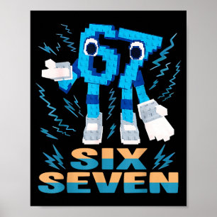 Kids Meme 67 Six Seven 6 7 Italian Brainrot Poster