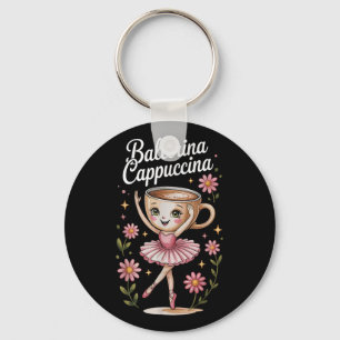 Kids Meme Italian Brainrot Ballerina Cappuccina T- Key Ring