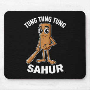 Kids Meme Italian Brainrot Tung Tung Tung Sahur T- Mouse Mat