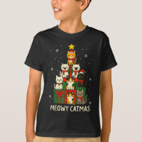 Kids Men Women Meowy Catmas Funny Christmas Cats C